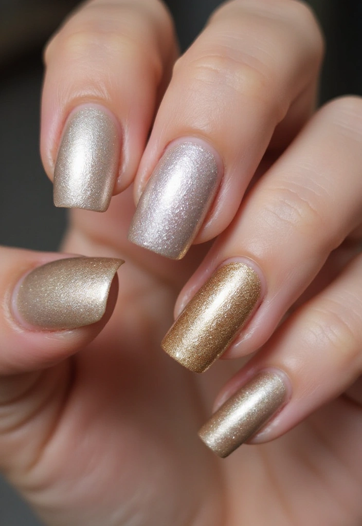 12 Gorgeous Gel Nail Ideas That Will Last for Weeks (You’ll Love #5!) - 9. Subtle Metallics