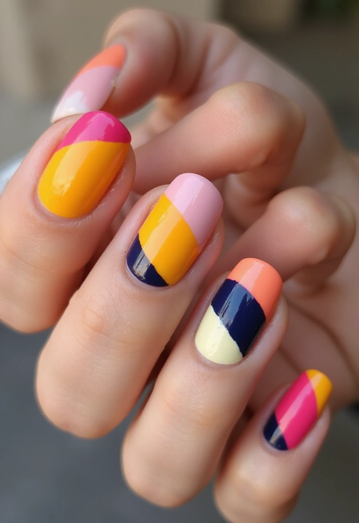 20 Stunning Nail Art Designs You Can DIY at Home (Wait Until You See #14!) - 10. Color Block