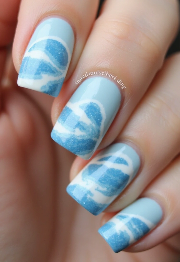 20 Stunning Nail Art Designs You Can DIY at Home (Wait Until You See #14!) - 15. Beachy Waves