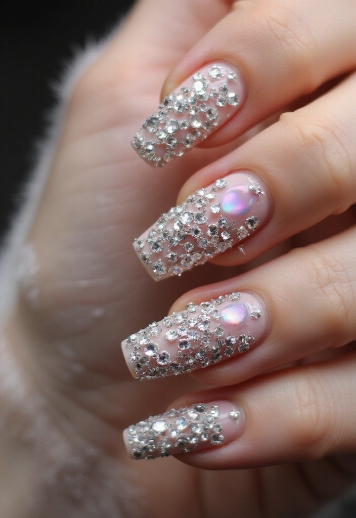 20 Stunning Nail Art Designs You Can DIY at Home (Wait Until You See #14!) - 16. Crystal Accents