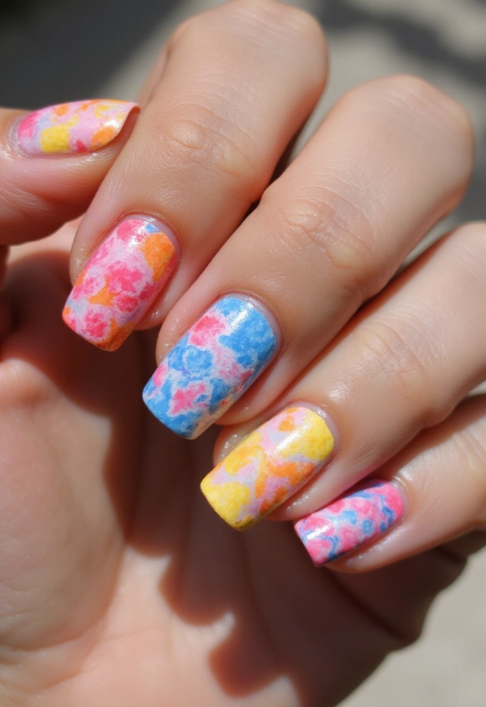 21 Trendy Summer Nails You Need to Try Before Fall Hits! - 16. Swirling Tie-Dye