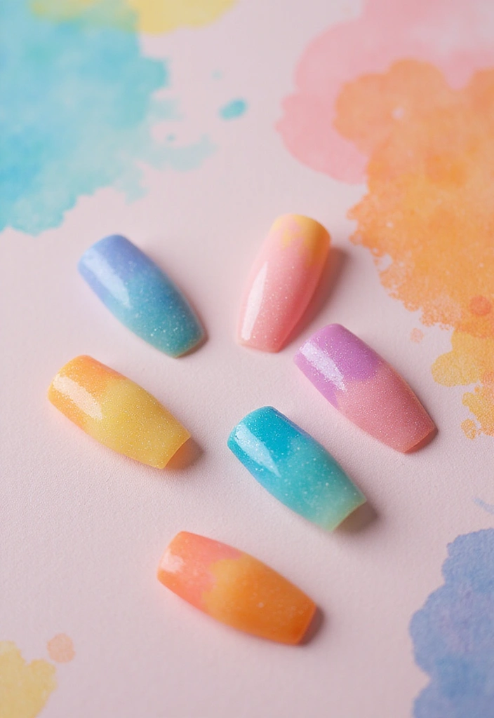 21 Trendy Summer Nails You Need to Try Before Fall Hits! - 19. Whimsical Watercolor