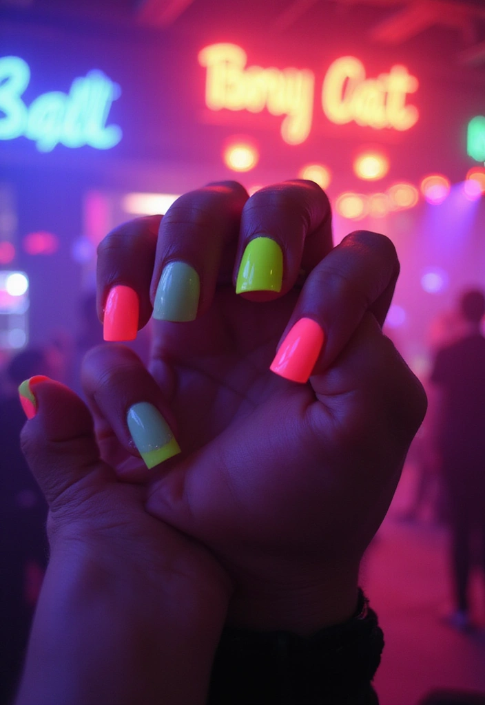 21 Trendy Summer Nails You Need to Try Before Fall Hits! - 3. Neon Explosion