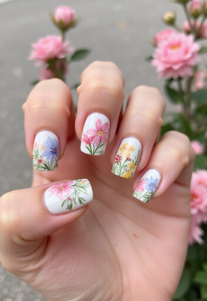 21 Trendy Summer Nails You Need to Try Before Fall Hits! - 4. Floral Patterns