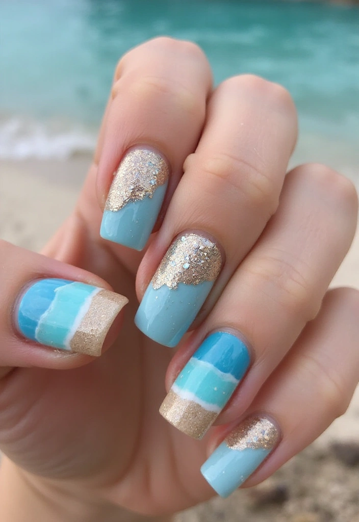 21 Trendy Summer Nails You Need to Try Before Fall Hits! - 7. Sea-Inspired Designs
