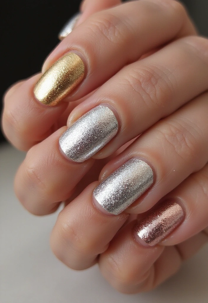 21 Trendy Summer Nails You Need to Try Before Fall Hits! - 8. Metallic Magic