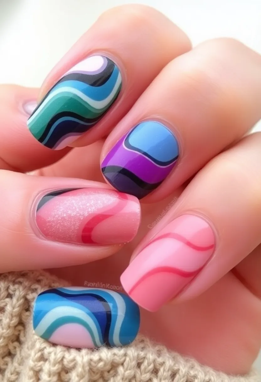 25 Colorful Nail Polish Ideas That Will Transform Your Manicure Game (Wait Until You See #10!) - 24. Layered Colors
