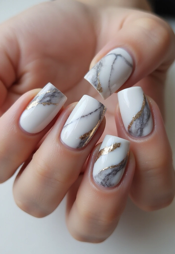 25 Colorful Nail Polish Ideas That Will Transform Your Manicure Game (Wait Until You See #10!) - 6. Marble Effect