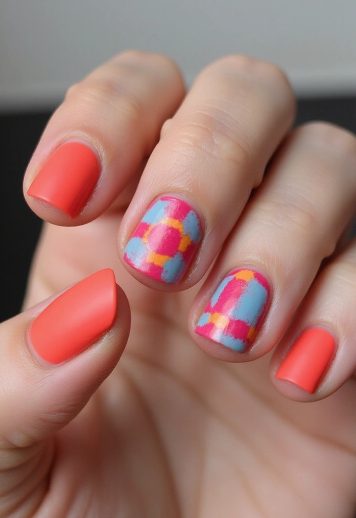 25 Colorful Nail Polish Ideas That Will Transform Your Manicure Game (Wait Until You See #10!) - 7. Matte and Shine Duo