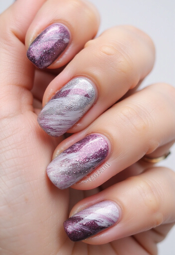 25 Nail Salon Inspirations That Will Make You Want to Book Your Next Appointment ASAP! - 11. Artistic Brush Strokes