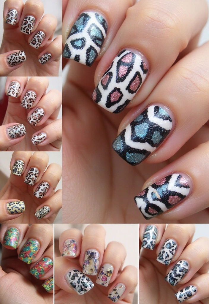 25 Nail Salon Inspirations That Will Make You Want to Book Your Next Appointment ASAP! - 23. Animal Print Designs