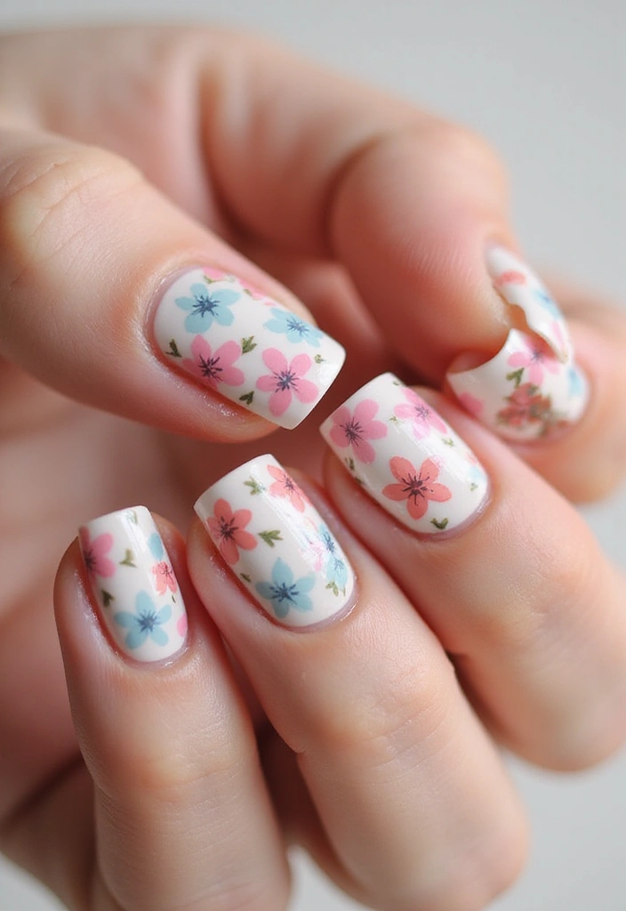 25 Nail Salon Inspirations That Will Make You Want to Book Your Next Appointment ASAP! - 5. Floral Fantasy