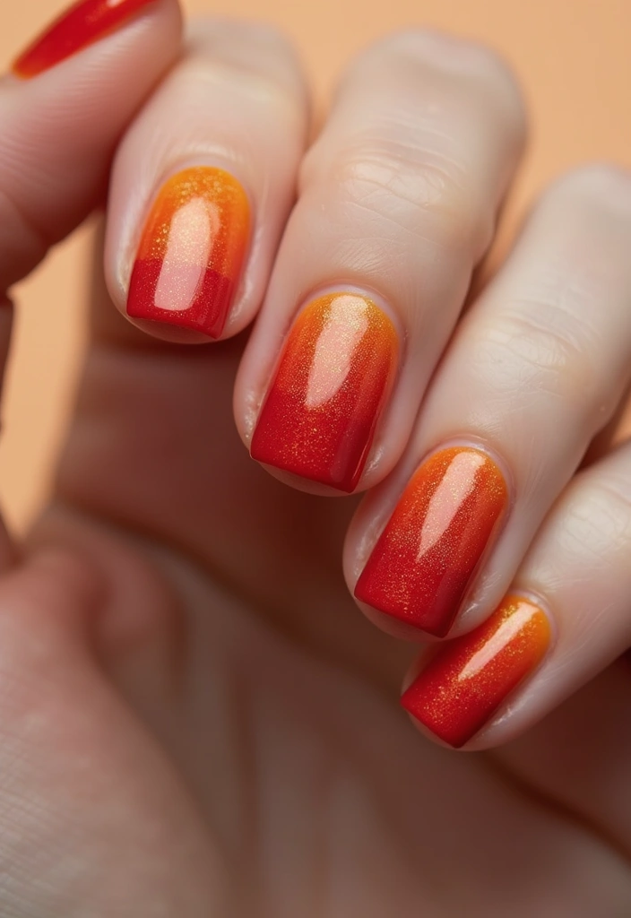 25 Nail Salon Inspirations That Will Make You Want to Book Your Next Appointment ASAP! - 8. Summer Sunset Gradient